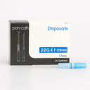 DISPOSAFE IV CANNULA 22G X 1" (25mm) - Box of 50
